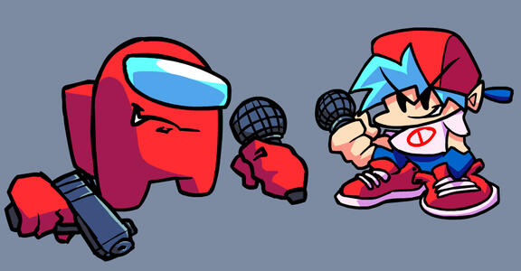 Red Impostor Sprite Doodle